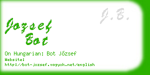 jozsef bot business card