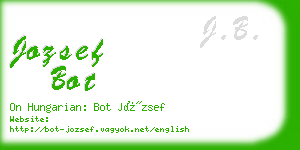 jozsef bot business card